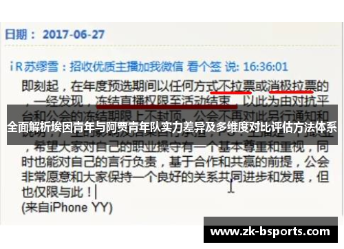 全面解析埃因青年与阿贾青年队实力差异及多维度对比评估方法体系